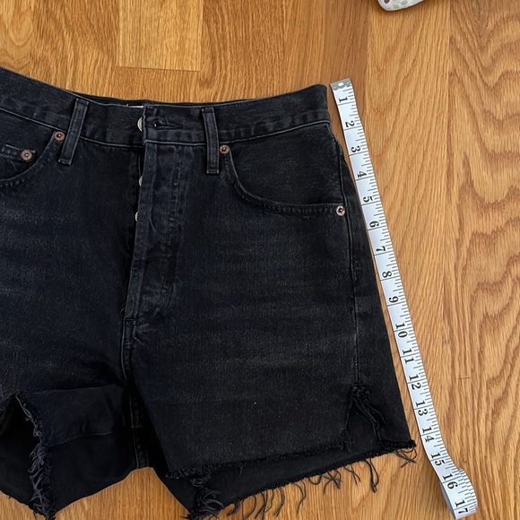 Agolde Dee Short, Black, Size 26 - Picture 8 of 10
